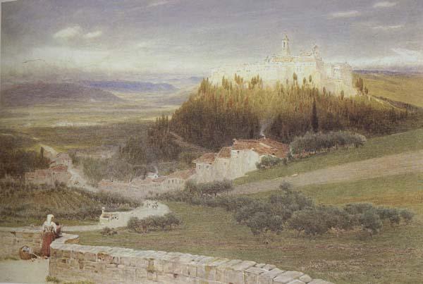 Albert Goodwin,RWS Certosa,near Florence (mk46)